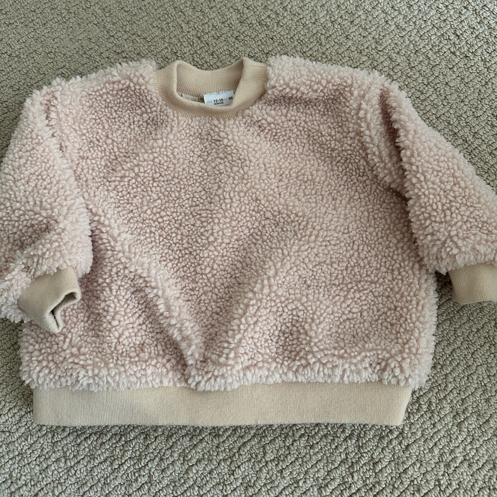 Zara toddler fleece pullover sweatshirt